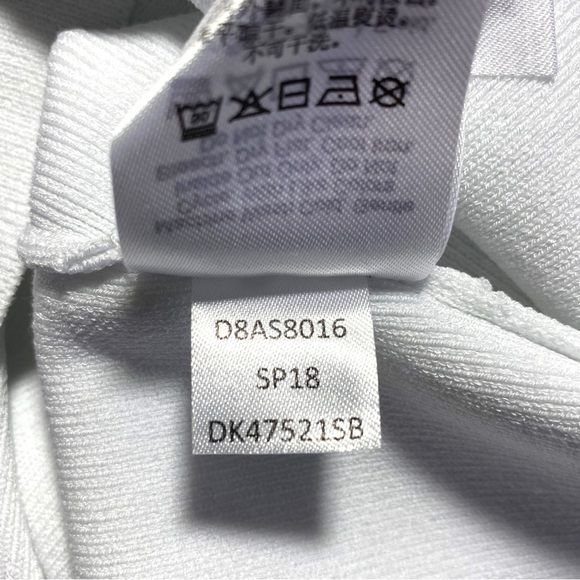 HP💎 NWT Donna Karan New York Twist 3/4 Sleeve Scoop Neck Knit Blouse White XS - Picture 11 of 16